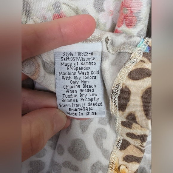 Johnny Was Cheetah Puff Sleeve Top, Size XL - Picture 7 of 11